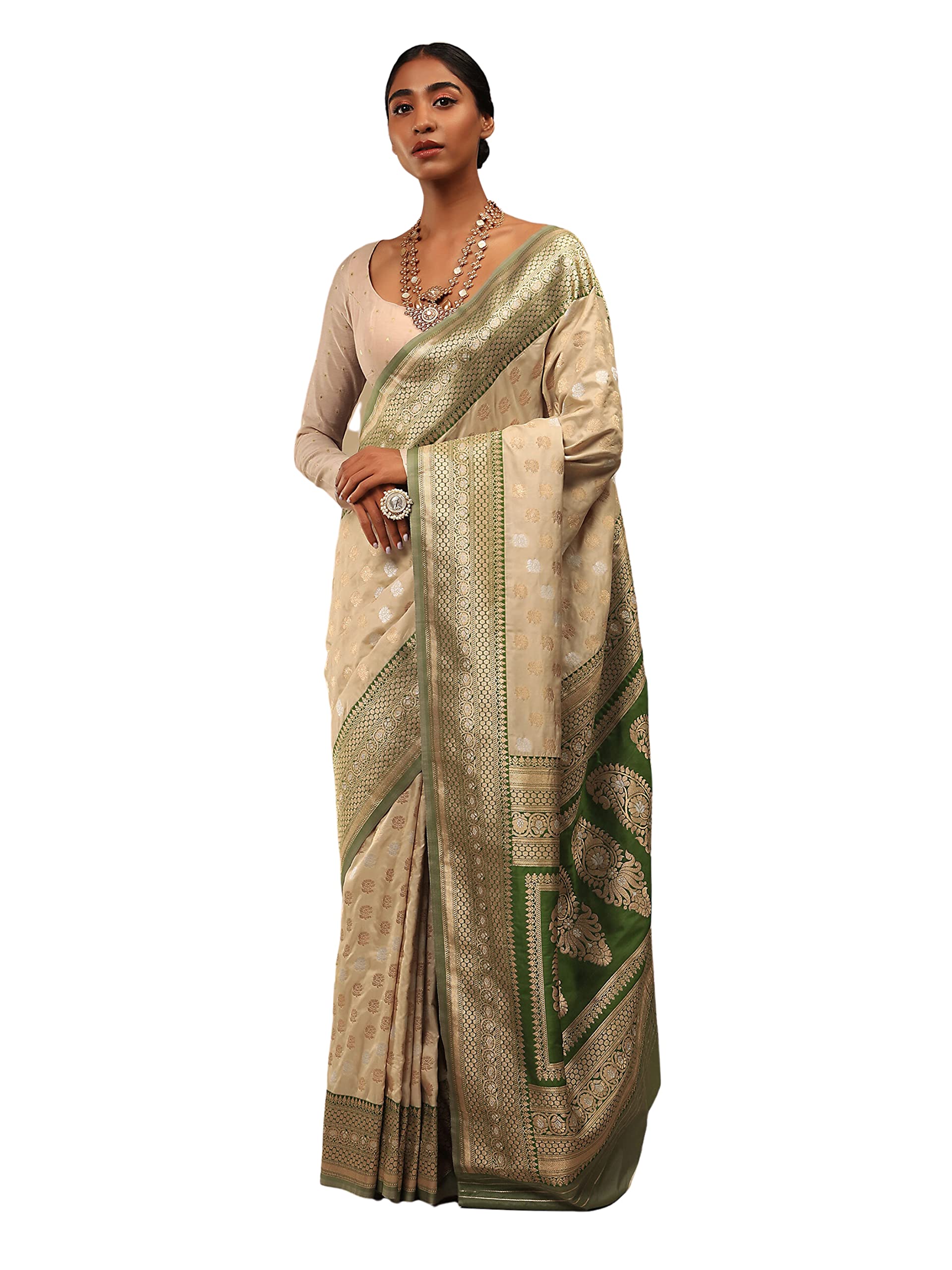 Elina fashionSarees For Women Banarasi Art Silk Woven Wedding Saree - Ethnic Indian Gift Traditional Gift Sari with Unstitched Blouse