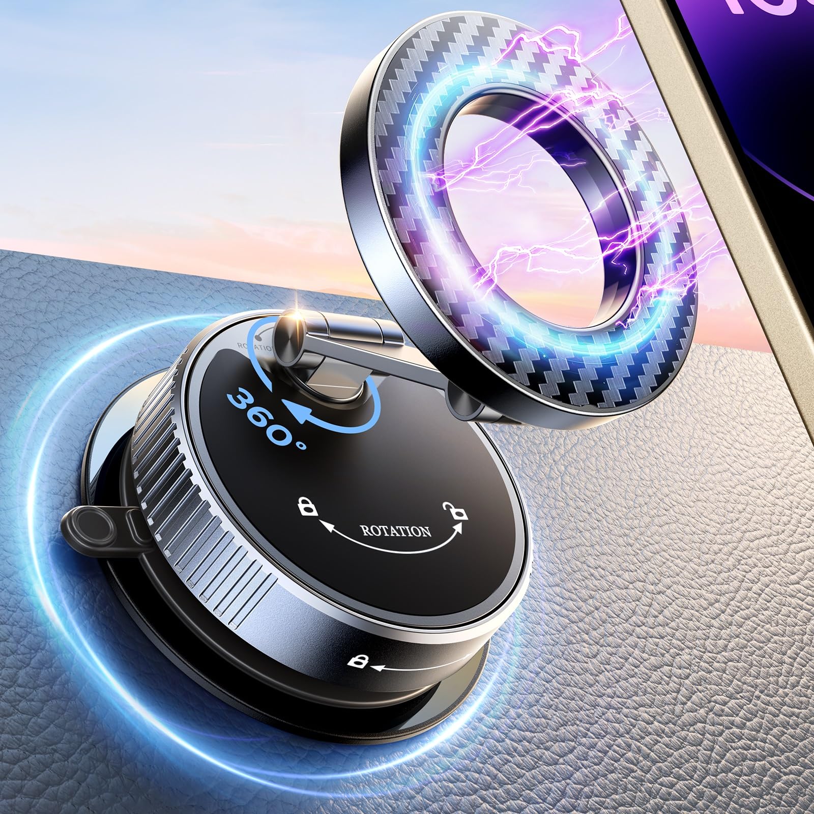 Portacellulare Magnetico Telescopico Da Auto | SBS - Foto 8