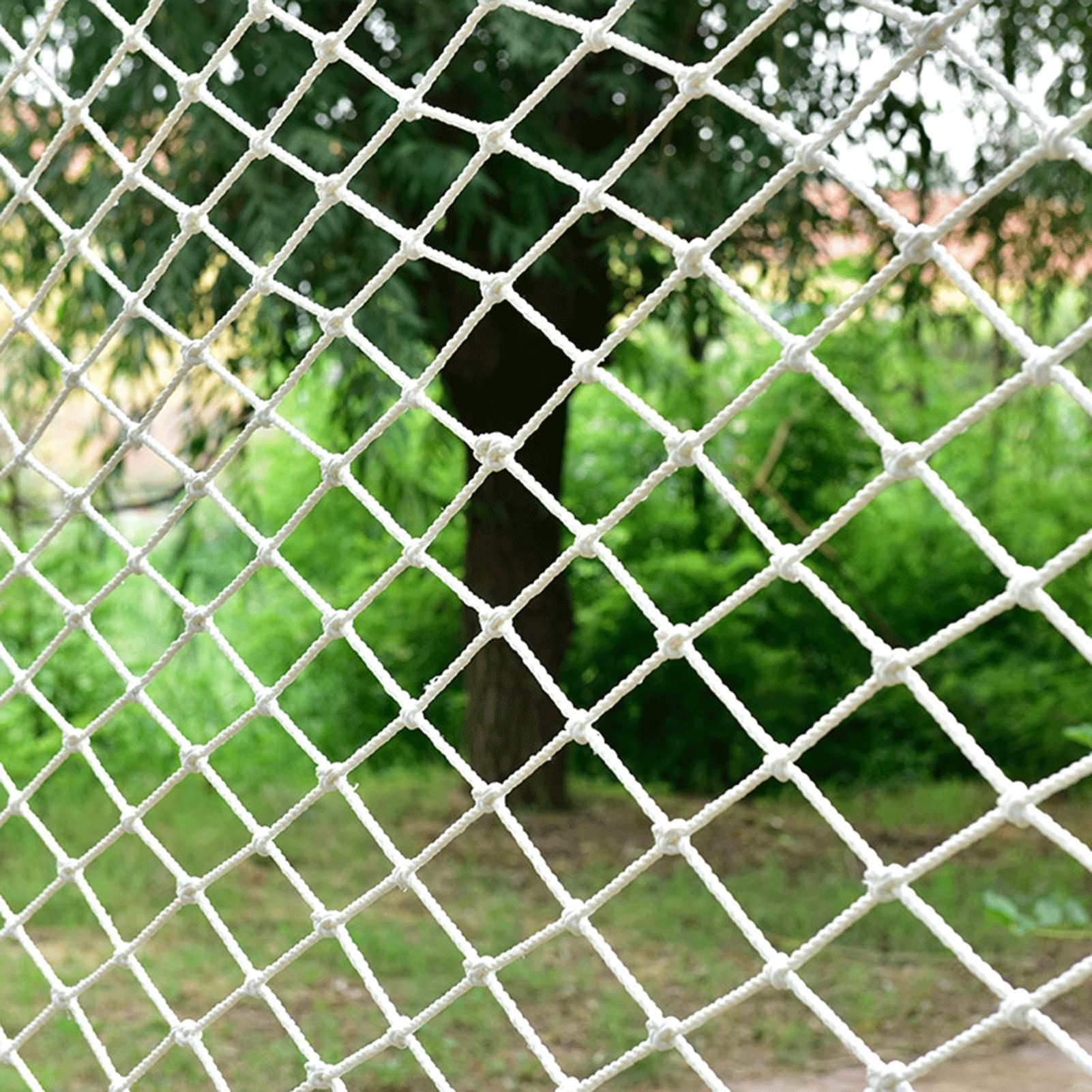 Outdoor Schutzgitter Sicherheitsnetz für Balkon und Treppenschutz, Absperrung mit dekorativem Schaukelseil Design