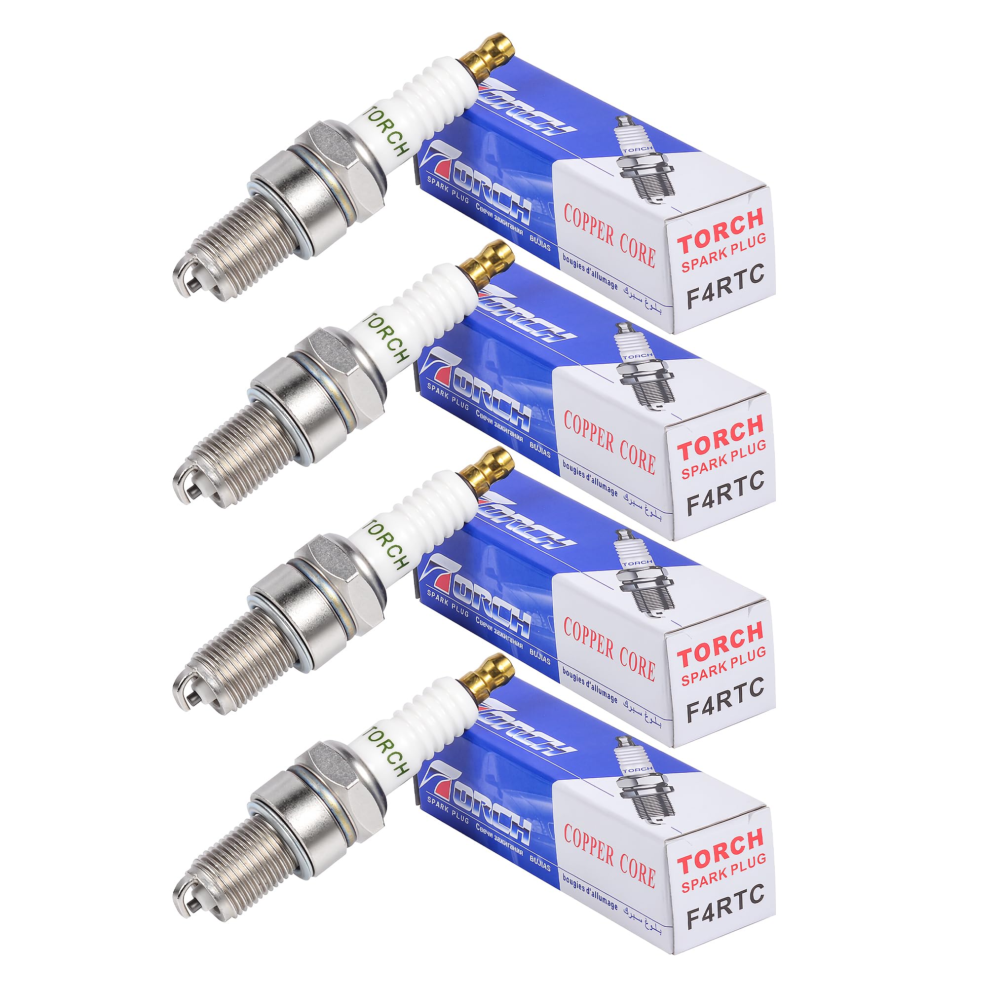 Amazon.com : 4-Pack F4RTC Spark Plug for NGK BPR4ES Kawasaki