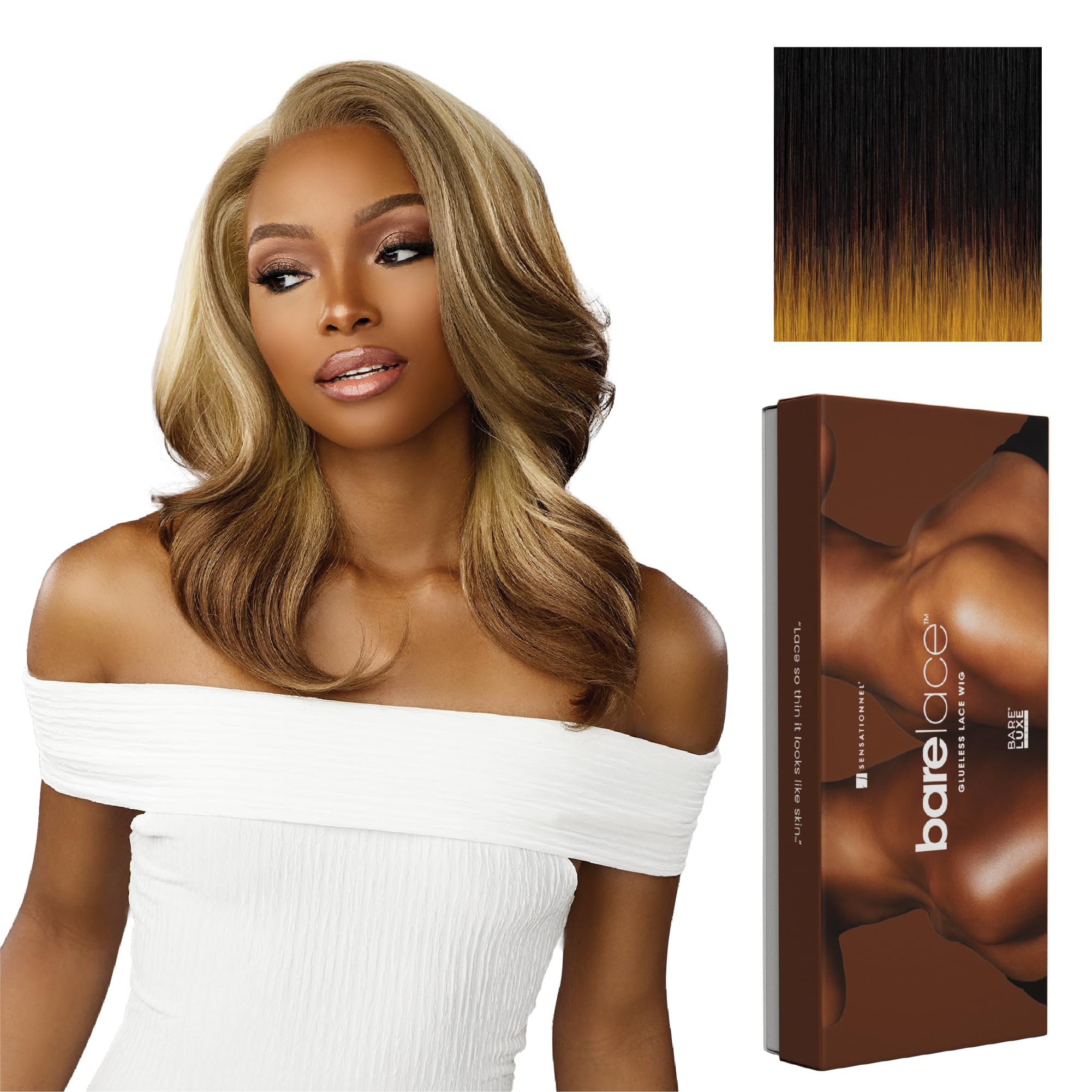 Sensationnel Bare Lace 13x6 Wig-Unit 14, TD/MUSTARD