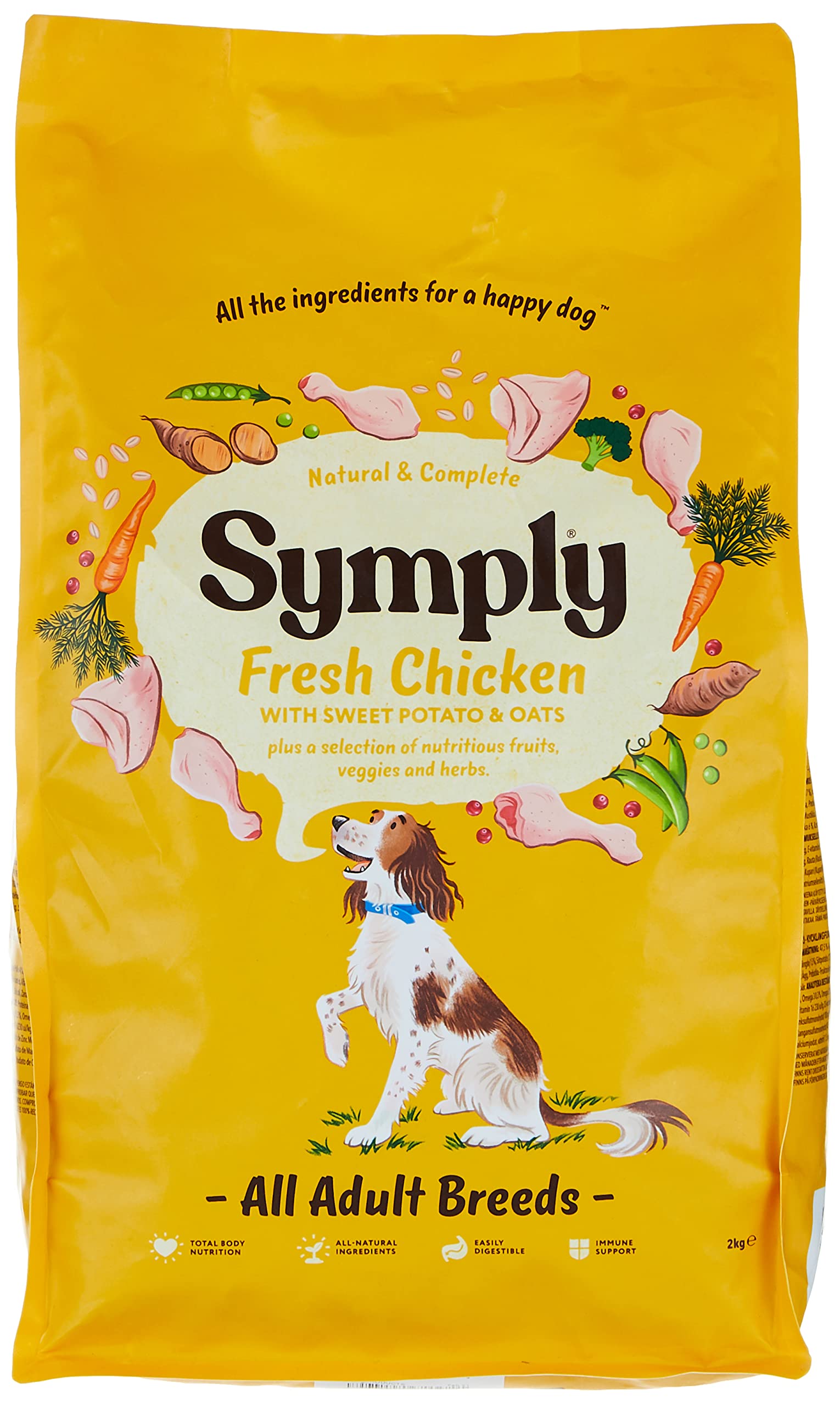 Adult Fresh Chicken Dry Dog Food 2KG