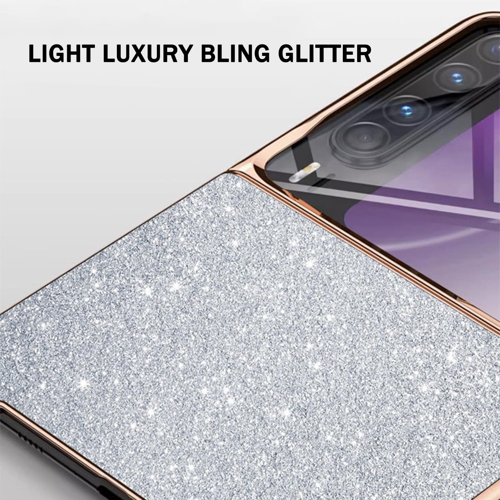Ultrafina Carcasa para Huawei Pura X, Lujo Galvanoplastia Funda Anti-caída Protección Disipación de Calor Carcasa,Plata,Pura X
