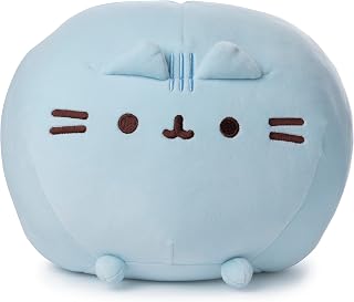 GUND Pusheen Squisheen Squishy Round Plush Stuffed Cat for Ages 1 and Up, Blue, 11”