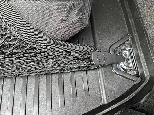 Miniatura 9 de Red de carga organizadora de maletero trasero para Audi A4 S4 2017-2023 – Red de carga estilo piso para sedán – Organizador de maletero de coche de
