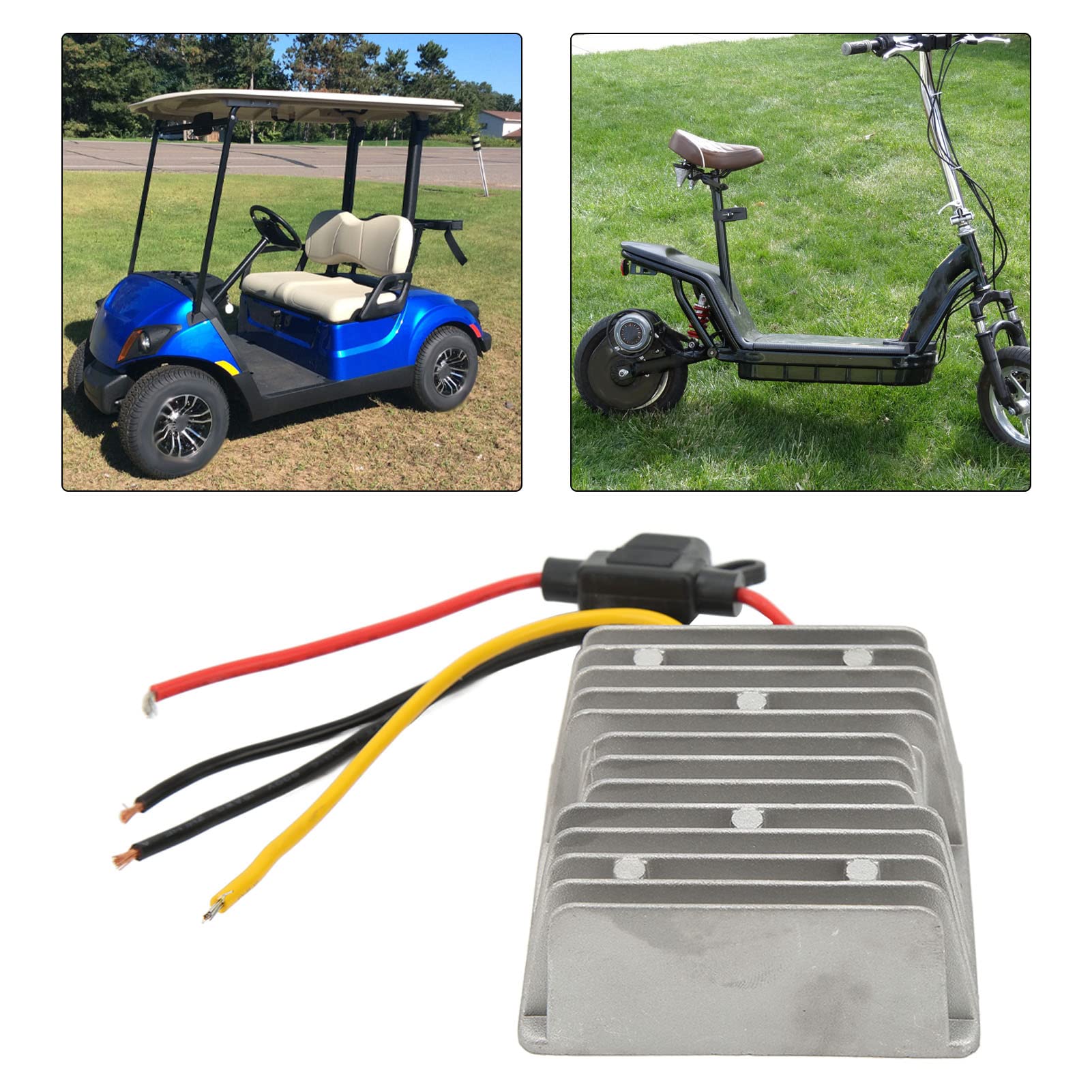 Régulateur De Tension Convertisseur Abaisseur/Boost 6-20V Vers 12V IP68 Étanche - Pour Écran Voiture, Caméra, Moniteur
