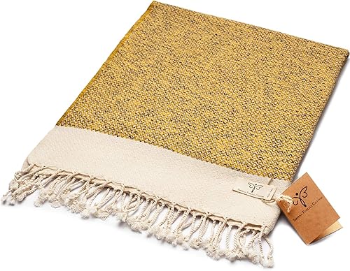 Miniatura 12 de SMYRNA TURKISH COTTON Paquete de 6 paños de baño versátiles para baño, hotel, spa, gimnasio, suaves, absorbentes, prelavadas y de secado rápido