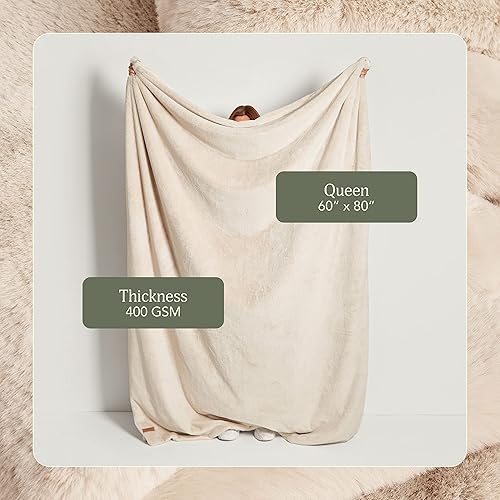 Miniatura 2 de UnHide Lil' Marsh Manta de piel sintética, duradera, ligera, extra suave, lavable a máquina, añade una capa de suavidad a cualquier cama, sofá o