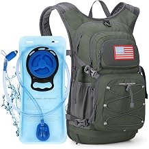 Maelstrom Lightweight Hydration Hiking Backpack with 2L/3L Water Bladder | BPA-free, High Flow Bite, Insulated Compartment, Reflective Strip, Utility Pockets, Perfect for Running, Cycling, Marathon