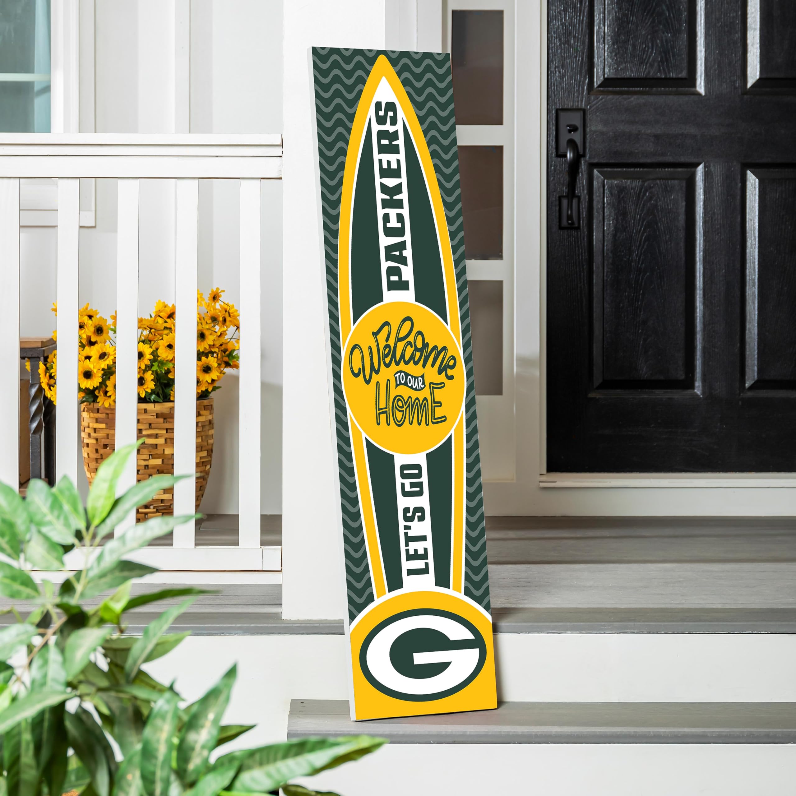 Amazon.com : NFL Green Bay Packers Porch Leaner Sign, 47 inch