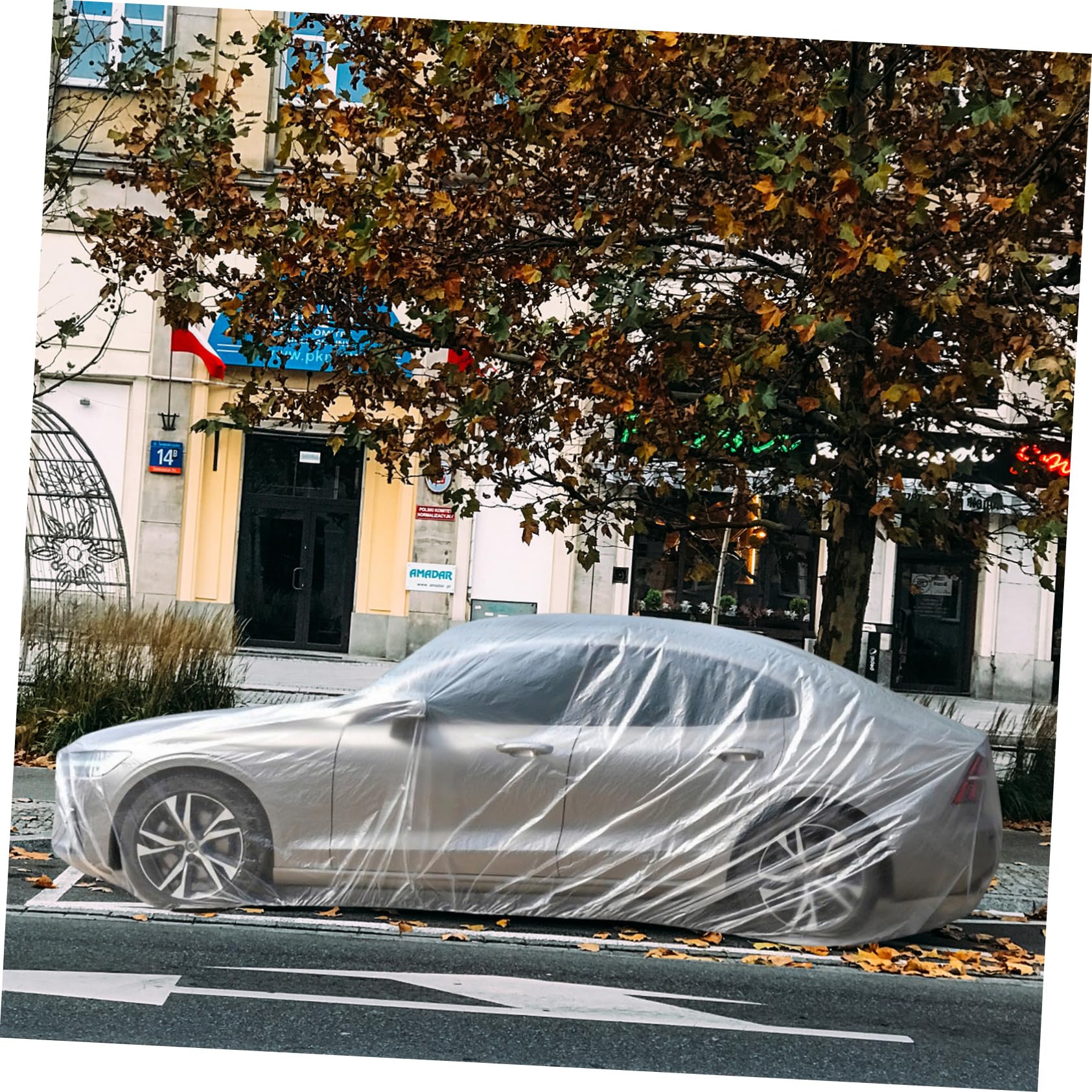 ULTECHNOVO Car Protective Cover Weather Car Body Cover for Rain Snow Uv Fit for Automobiles — view 5