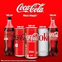 Coca-Cola Original Cold Drink | Soft Drink with Refreshing Fizz | Delicious Cola Flavour | Recyclable Can, 300 ml (Pack of 6) gallery image