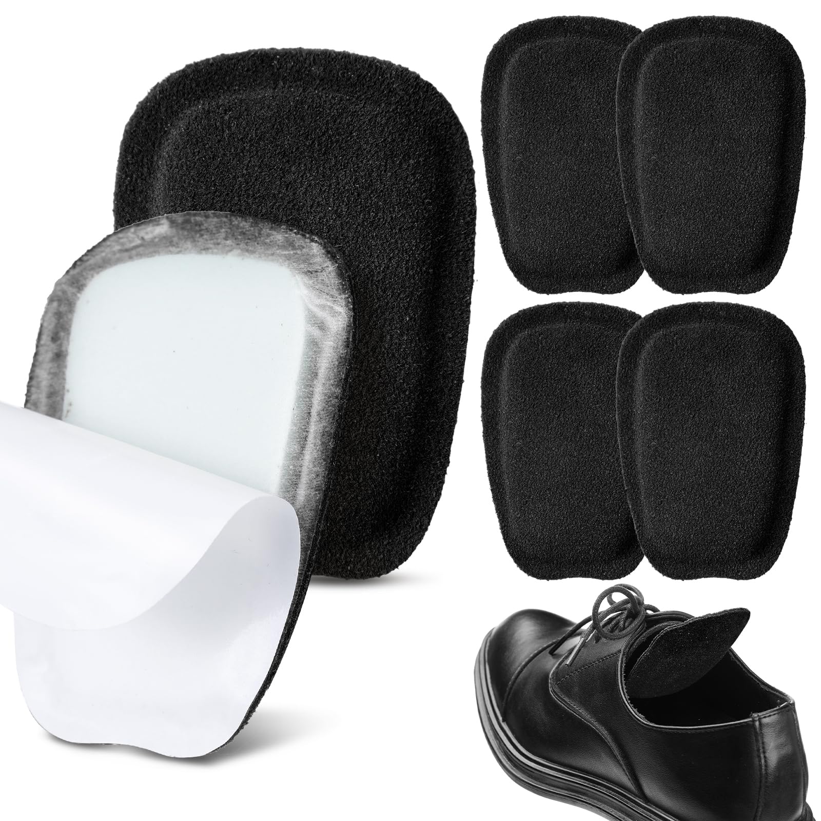 Lot De 3 Paires De Semelles De Languette Auto-adhésives En Cuir - Pour Chaussures Hommes/femmes