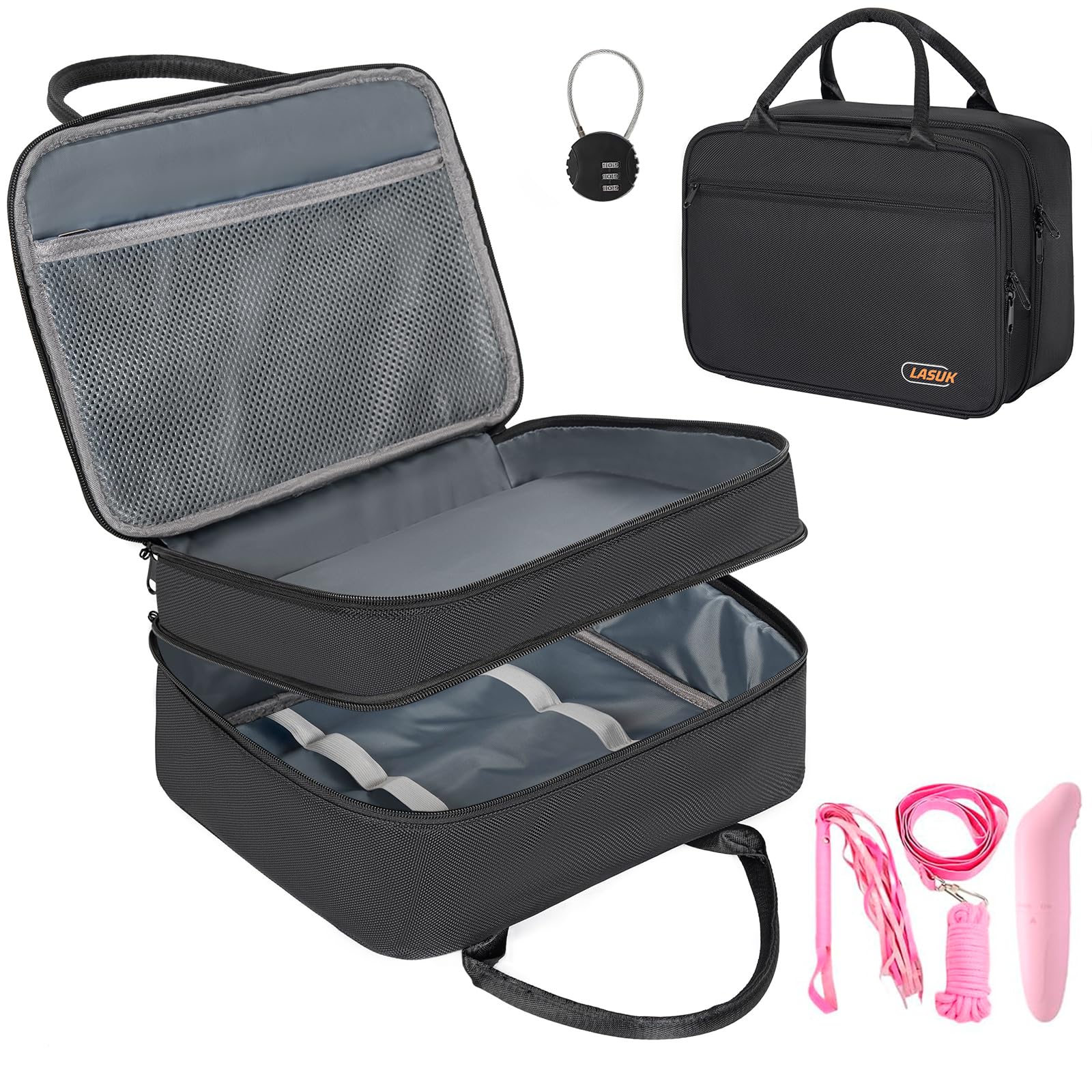 Amazon.com: LASUK Storage Bag With Digit Combination Padlock For