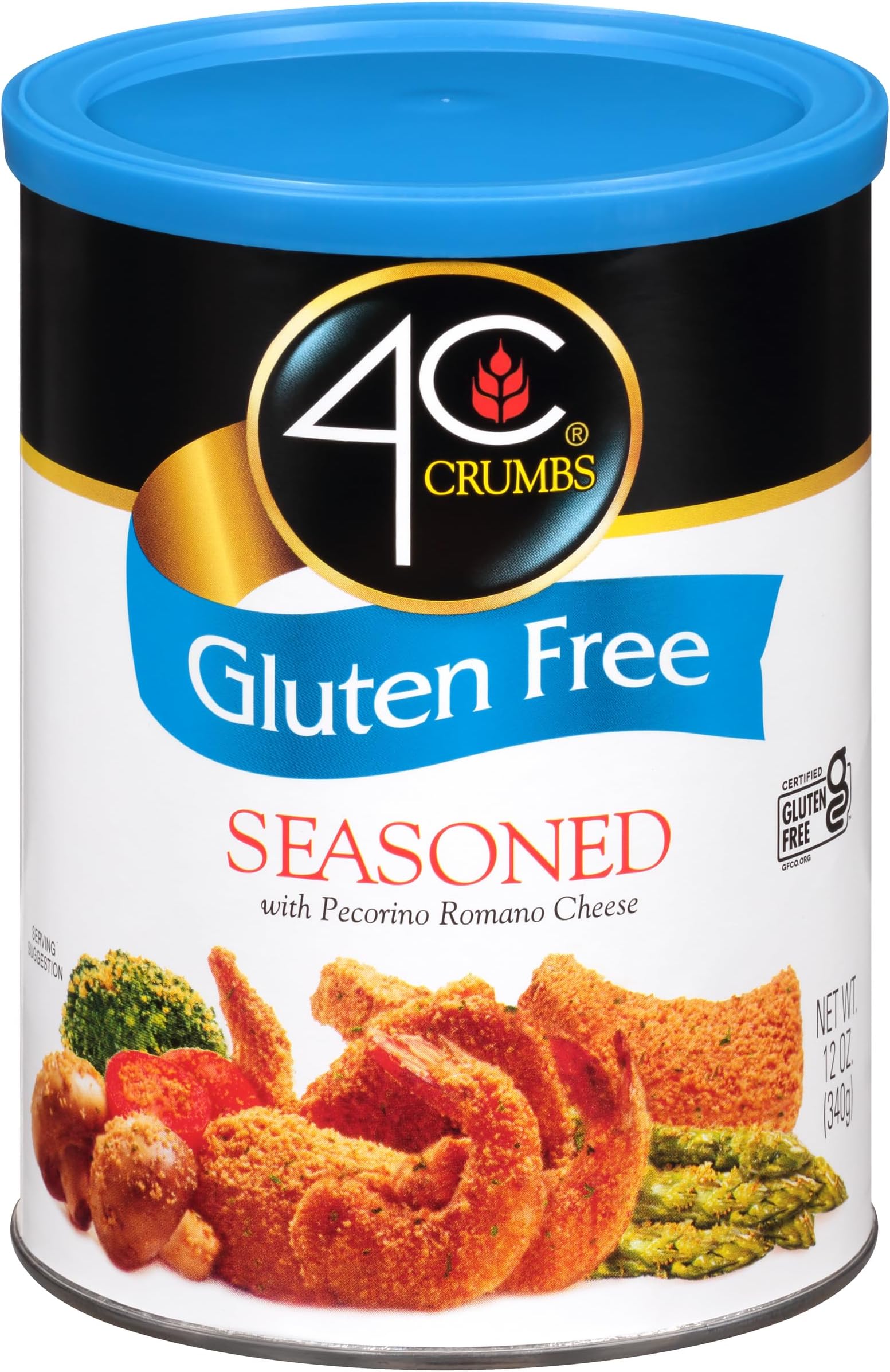 Premium Gluten Free Bread Crumbs, Seasoned, 12 Ounces (Pack of 1)