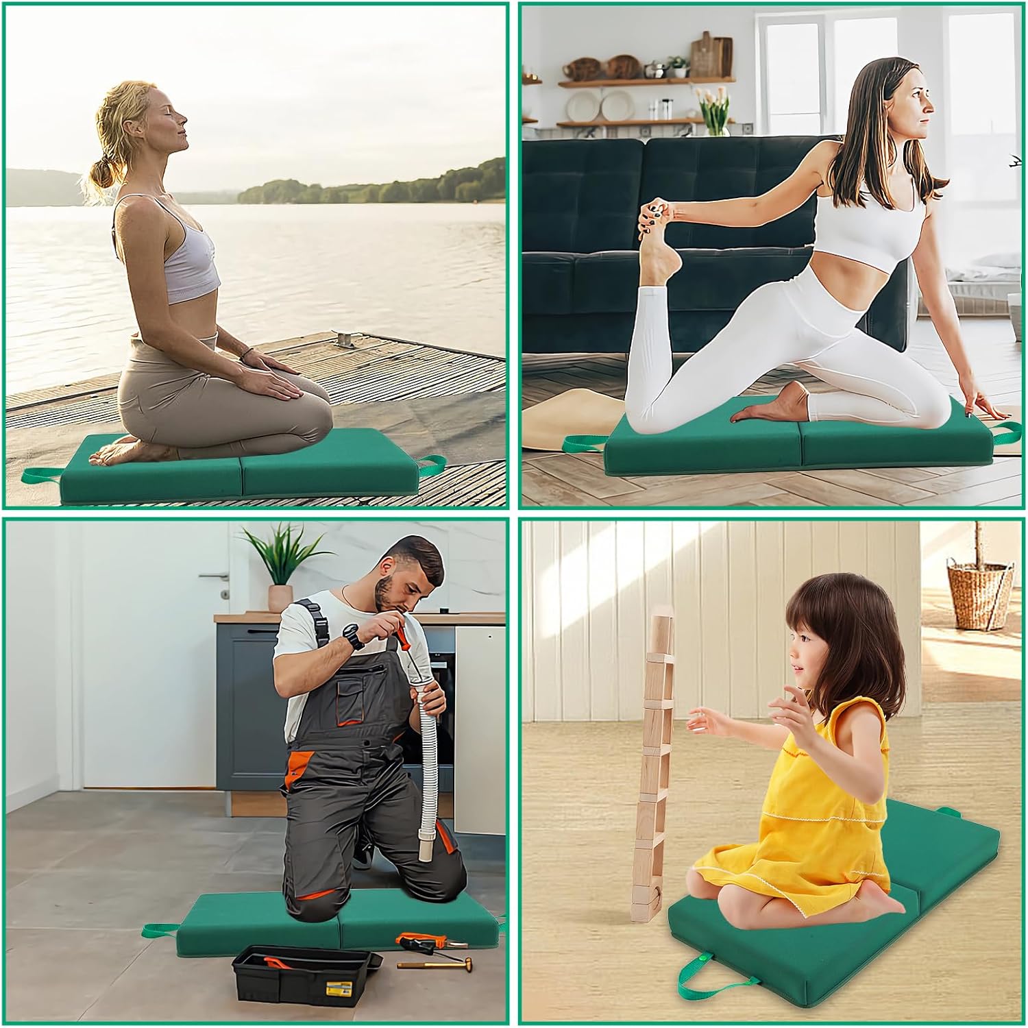 Thick Foldable Waterproofing Yoga Knee Pad Cushion - Image 6