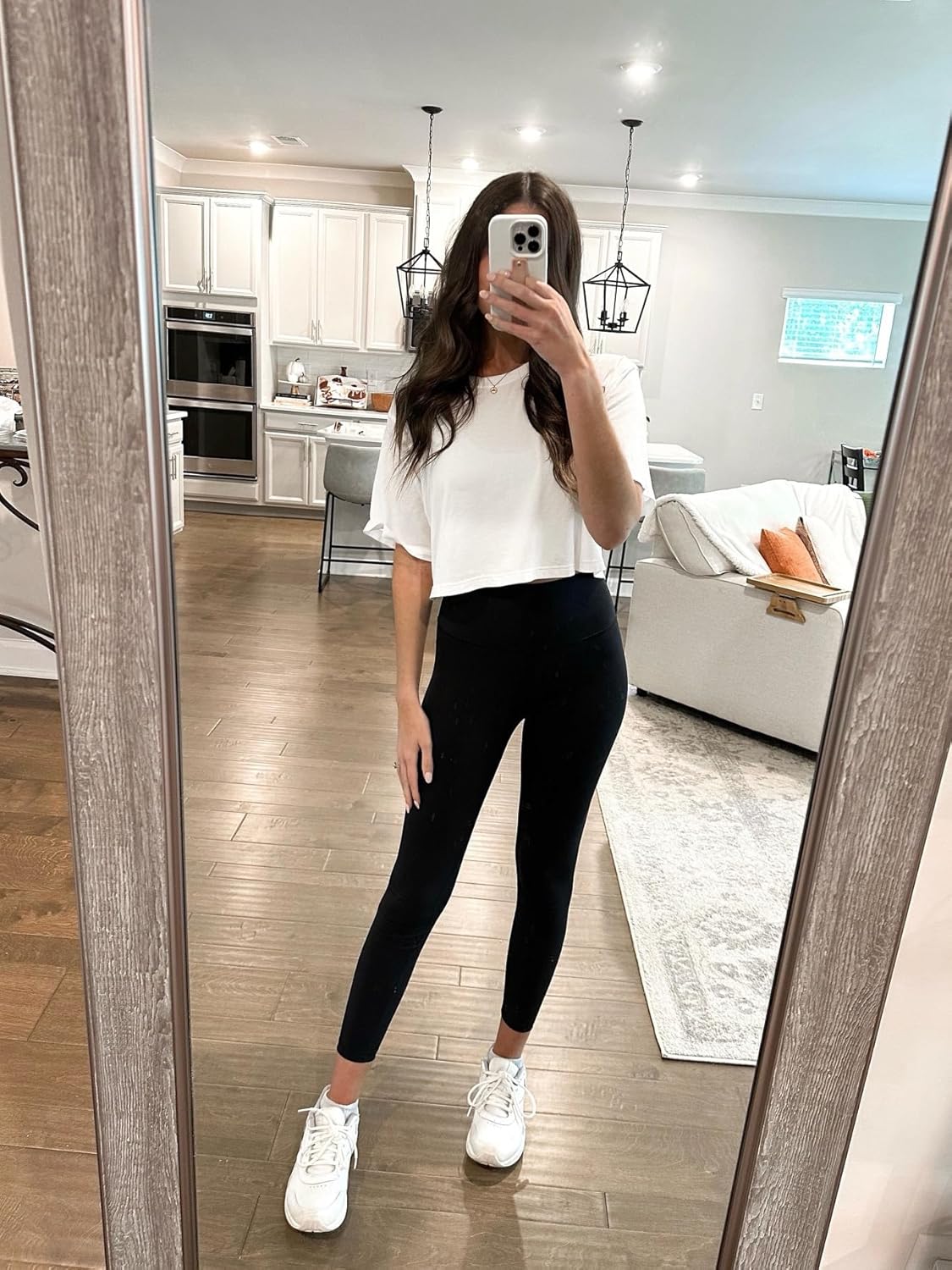 HeyNuts Pima Cotton Short Sleeve Workout Cropped Tops for Women Crew Neck Casual Basic Athletic Crop T-Shirt - Image 3