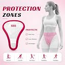 SSS Women Cricket Abdominal Guard | Lightweight Protective Ad Guard for Women | Premium Plastic Body with Soft Rubber Lining | Cricket Safety Gear | Pack of 1 gallery image
