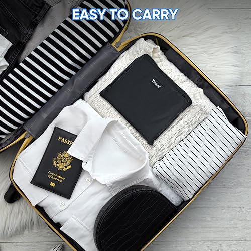 Miniatura 8 de BALEINE Bolsa de lavandería de 120 L, tela Oxford 900D, bolsas grandes de viaje para lavandería con correas para el hombro y 2 bolsillos de malla