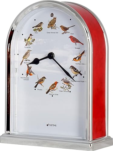 Miniatura 6 de Búho de 7.5 pulgadas de alto colección encantadora reproduce 12 canciones populares de pájaro reloj de mesa Home Deco multicolor selección de regalo