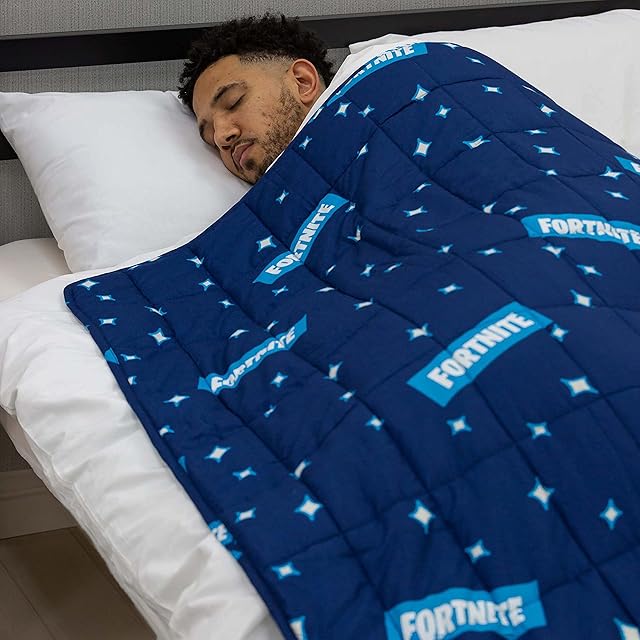 Rest Easy Sleep Better Weighted Blanket | Weighted Blanket For Children & Adults | Heavy Blanket for Sleep, Stress Relief, Anxiety Relief & Sensory Calming Blanket For Great Sleep (3kg, Fortnite)