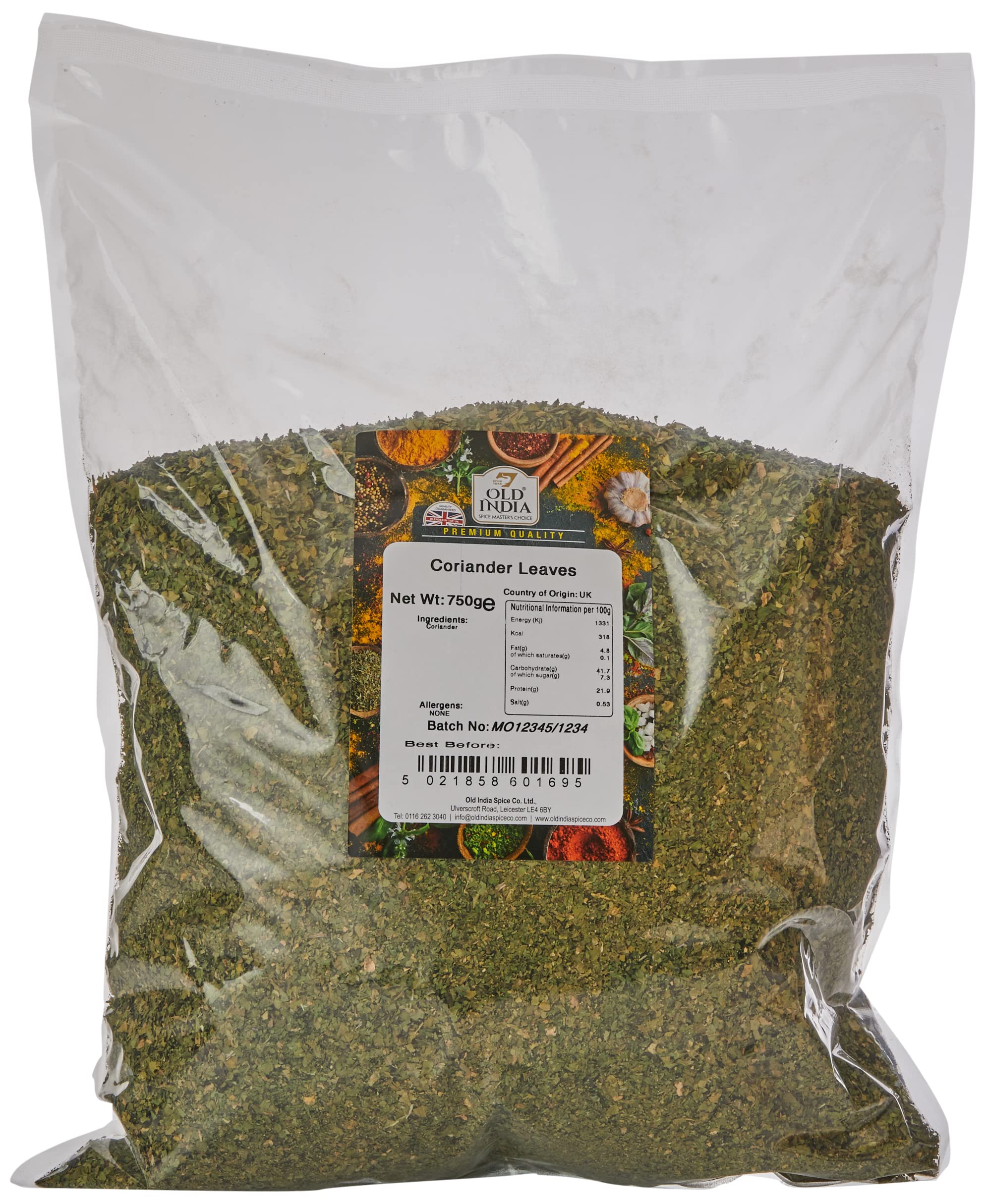Old India Coriander Leaves 750g