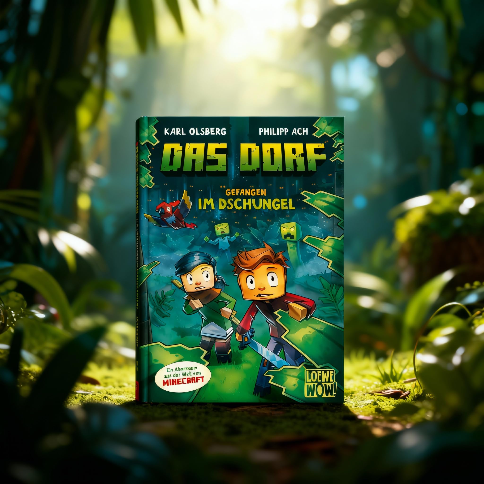 Das Dorf Bücher komplett Set Band (1 bis 8) | 8-teiliges Kinderbücher Gaming-Abenteuer im Minecraft-Universum | Lese Spaß für Kinder ab 8 Jahren | inkl. exklusivem Lesezeichen