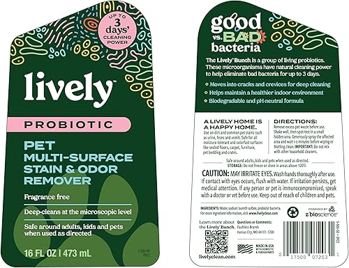 Miniatura 7 de Lively Removedor de manchas y olores para mascotas