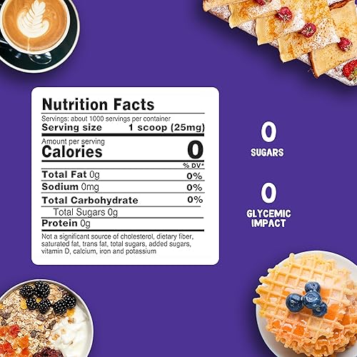 Miniatura 3 de Pyure Extracto de polvo de stevia orgánica | 100% stevia sin rellenos, concentrado de stevia 300 veces más dulce que el azúcar | Sin aditivos,
