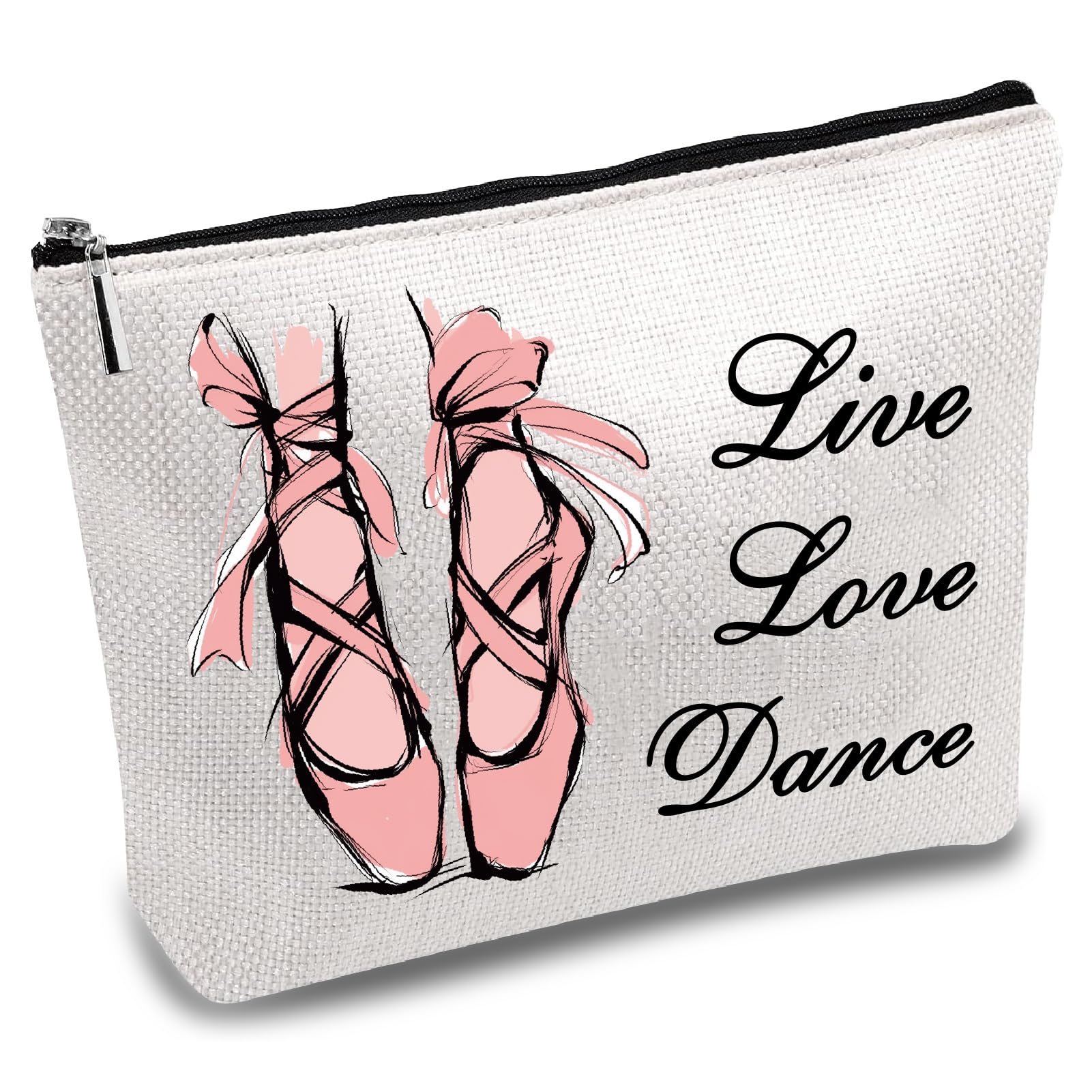 CREATCABIN Borsa Il Trucco Borsa Il Trucco Potabile Cosmetici Portaoggetti da Toilette Organizzatore Gioielli Porta Piccoli Oggetti Borsa da Viaggio Borsa Cerniera Regalo Ballerine Donne 25x18cm
