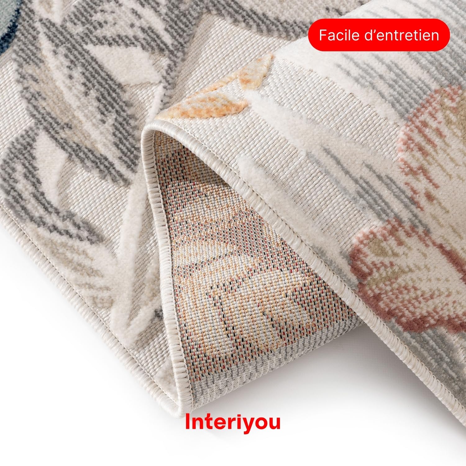 Interiyou Tapis extérieur Florenz - 160x230 Multicolore - Résistant aux UV pour Balcon, terrasse, Jardin ou Cuisine - Tissage Plat - pour d'entrée intérieur, Chambre, Salon, Bureau
