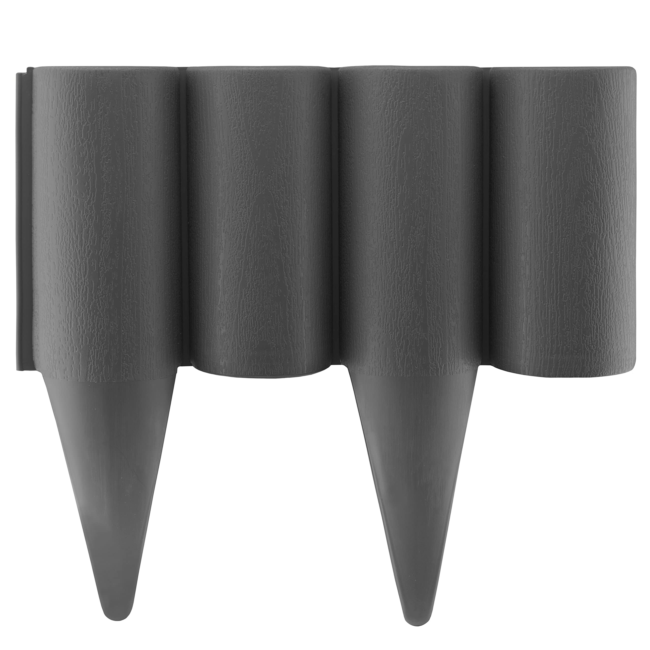 Bradas GRAPHITE GREY Garden LAWN Edging Fencing, Border, Palisade, 2.5m ...