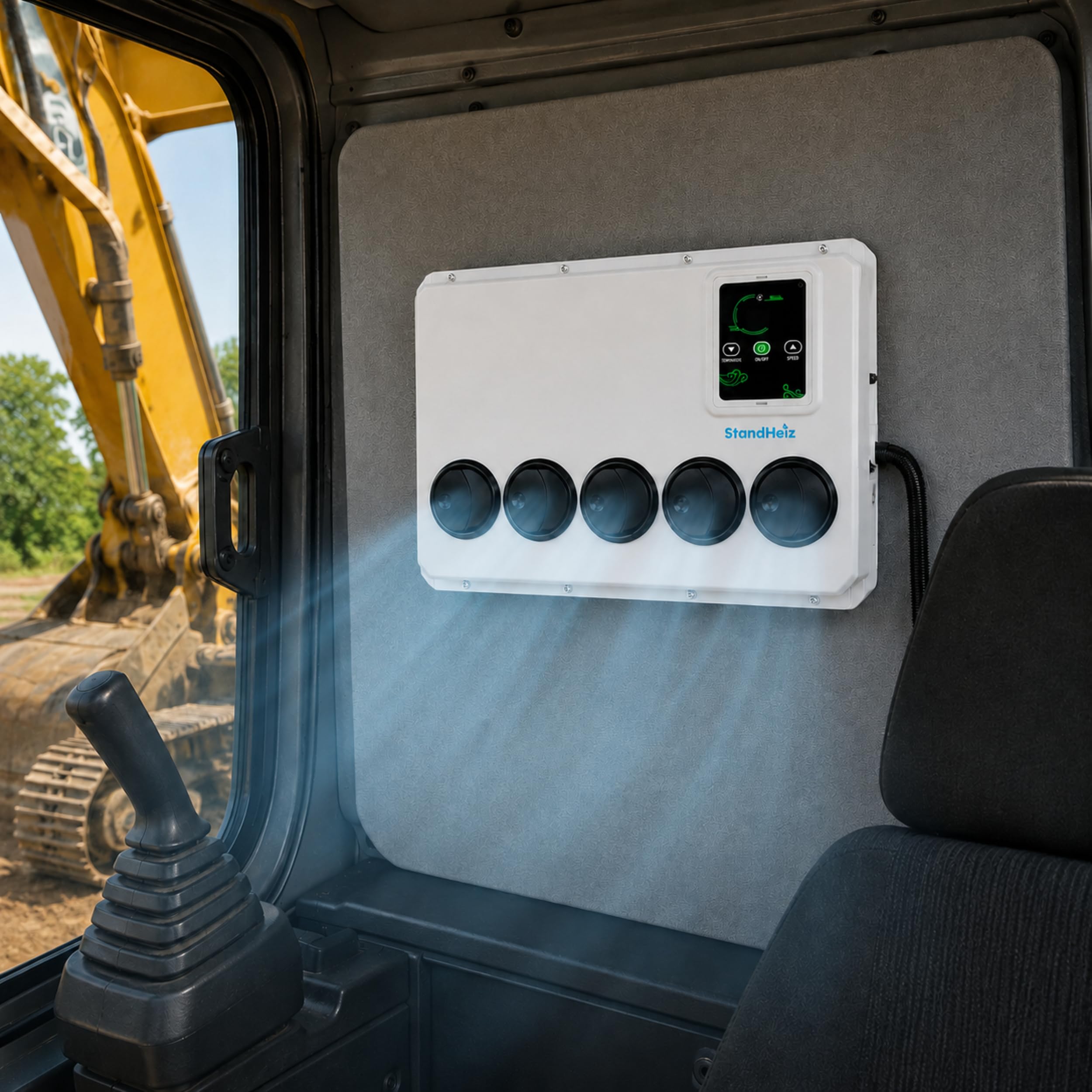 Split-Klimaanlage 24V StandHeiz für LKW & Nutzfahrzeuge | Elektrische Parkplatz-Standklimaanlage zweigeteilt für Fahrerhaus | Traktor-Kühlsystem mit Fernbedienung