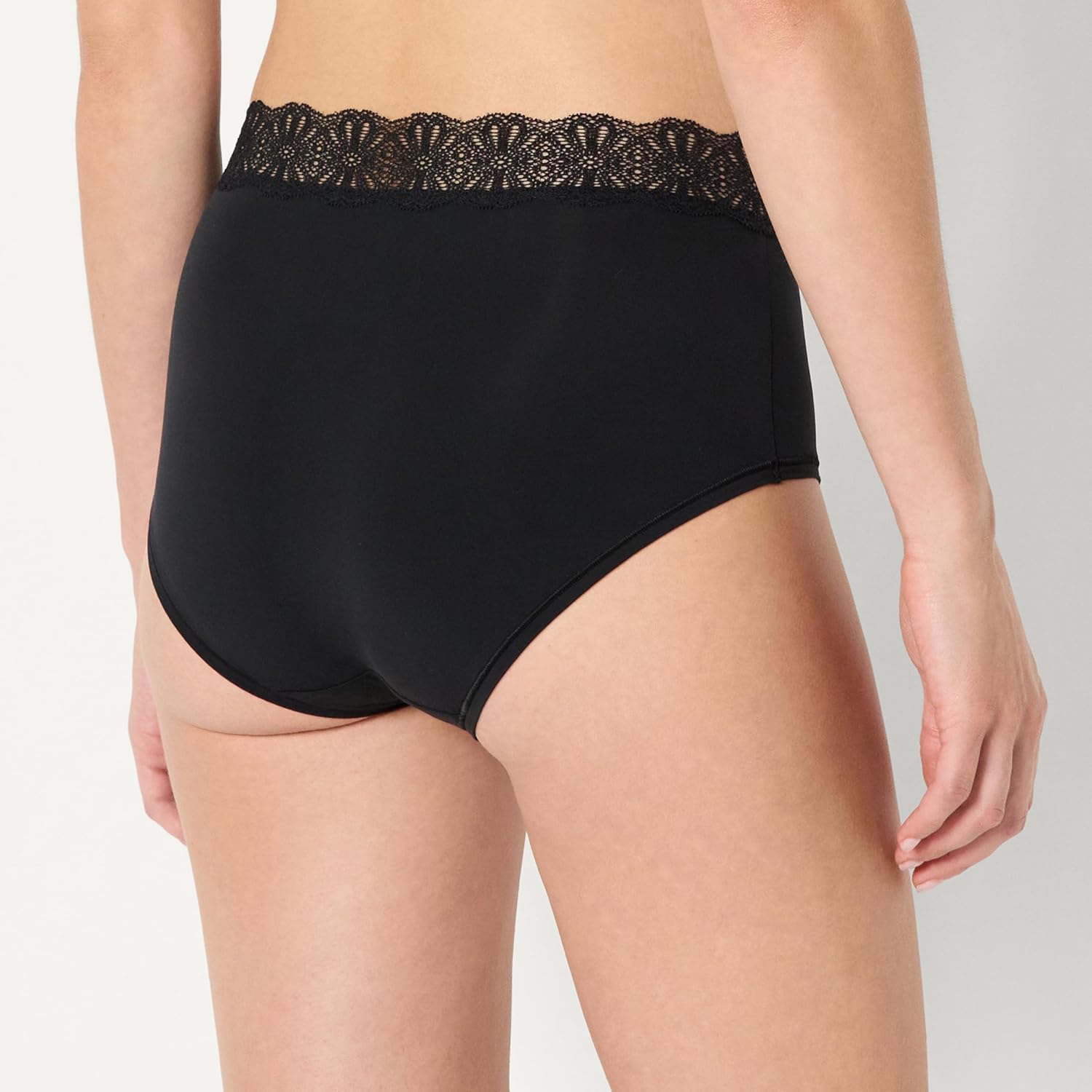 Amazon Essentials Women's Peached Microfiber with Lace Trim Full Brief Panty, Pack of 6 - Image 3