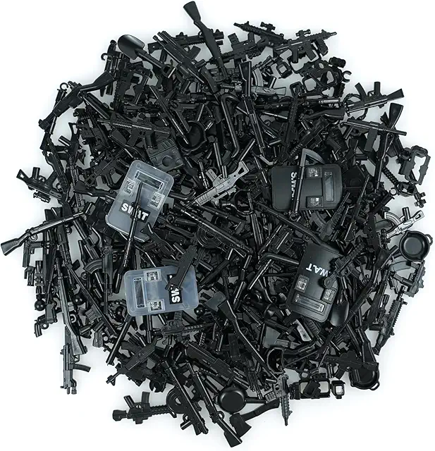 Militär Baustein Waffen & Zubehör für Soldatenfiguren, 278 Teile