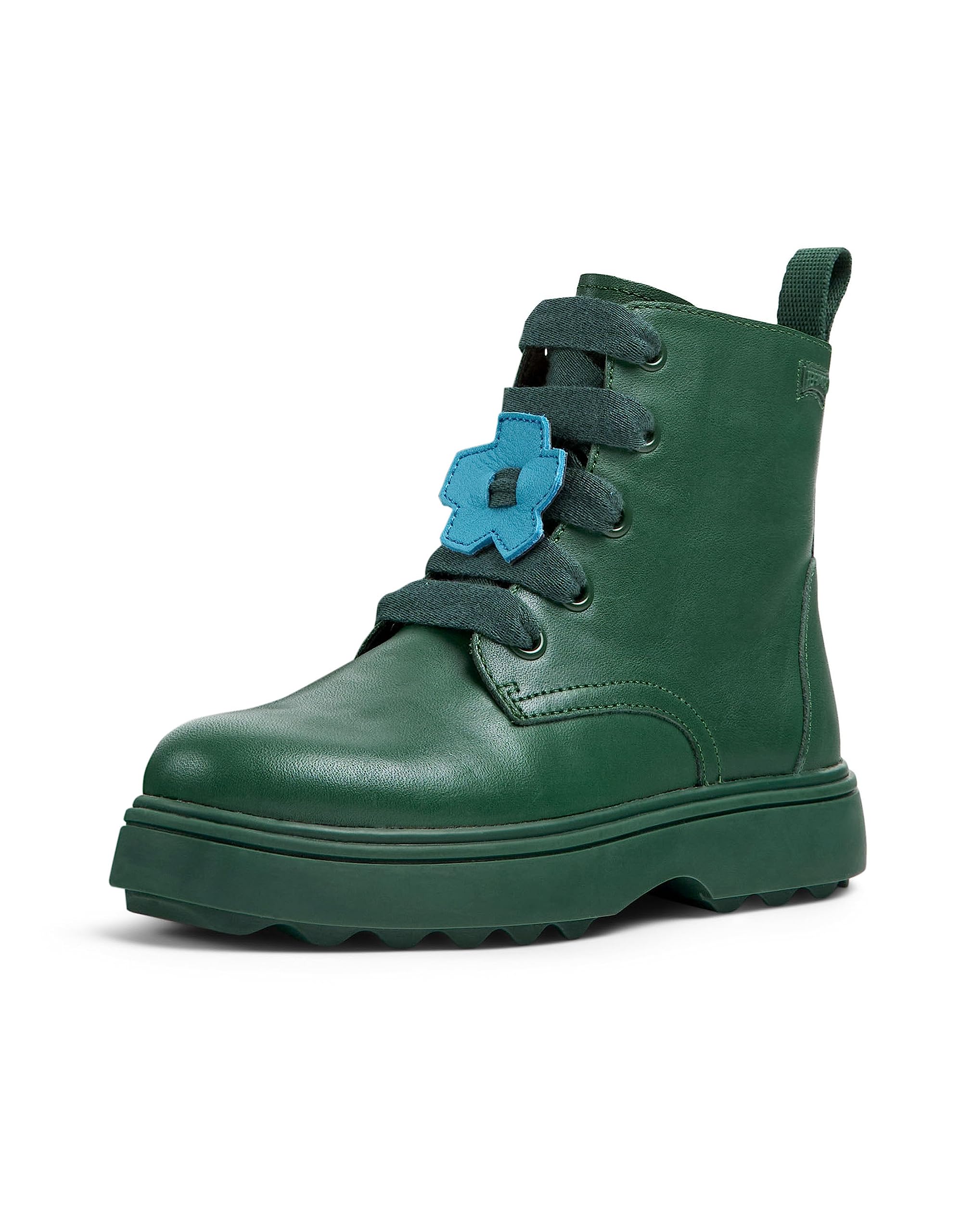 Camper Girls Norte Kids K900150 Ankle Boot, Green 015 Tws, 12.5 UK Child