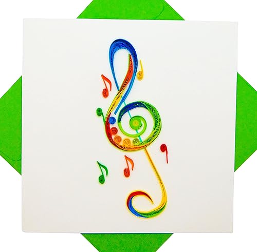 Miniatura 1 de Tarjetas 3D de claves agudas, diseño dedicado a mano, tarjeta de felicitación de diseño para cumpleaños, día de San Valentín, día de la madre,