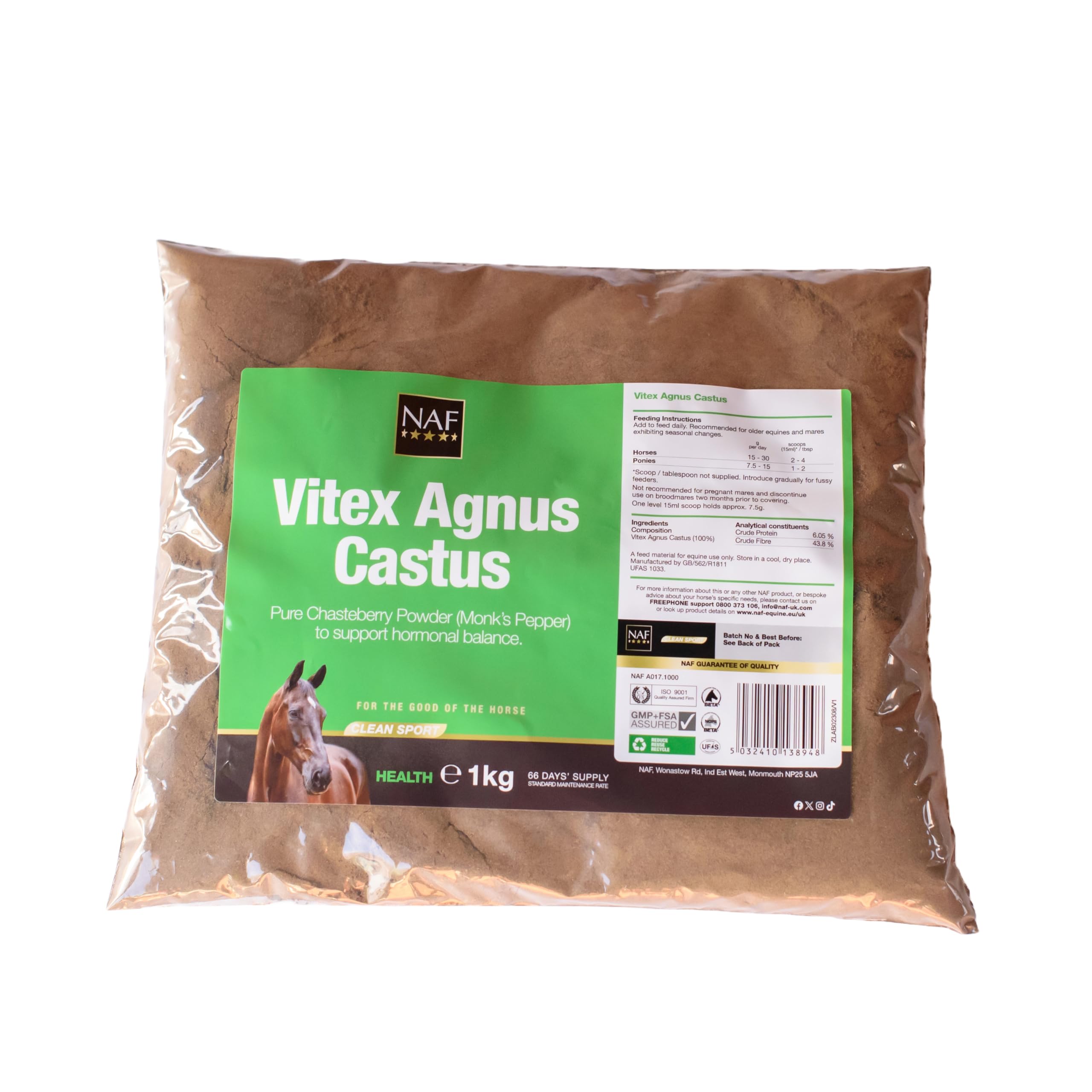 NAF Vitex Agnus Castus Pure Chasteberry Powder 1kg