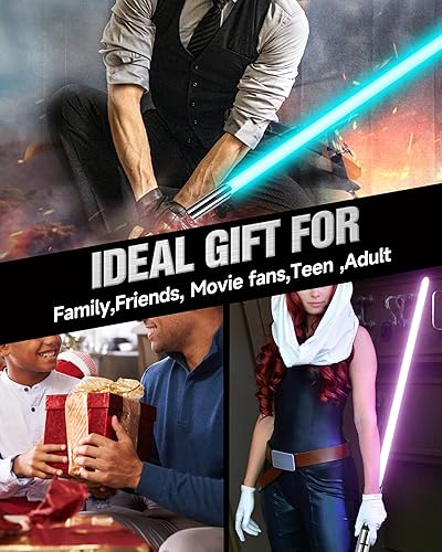 Miniatura 3 de Sable de luz Pixel con 20 colores RGB y 16 fuentes de sonido, sables de luz de empuñadura de metal con control de movimiento, sables de luz de