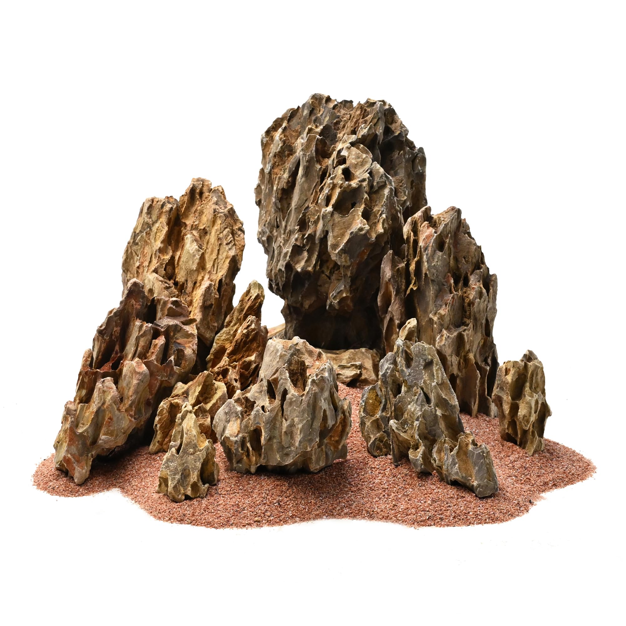 NIJIMORI Black Lava Rock Stones for Aquascaping and Decor