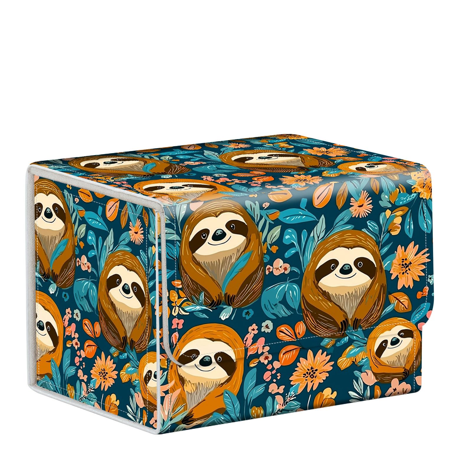 ETLKJVBL for MTG Card Storage Solution, Colorful Sloths for MTG Card Box and Commander Decks, High Capacity Anime Card Sleeves for Mtg Deck Box, Designed Specifically for Mtg Players