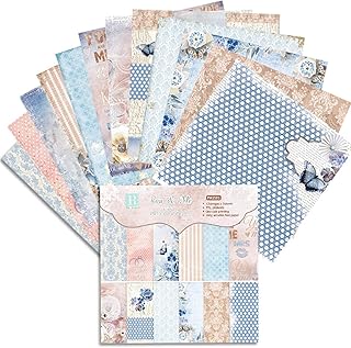 sillervan papel para scrapbook, 24 peças, artesanato papel decorativo faça você mesmo, 15 cm, para álbum recortes, cartão felicitações, papel fundo admirado