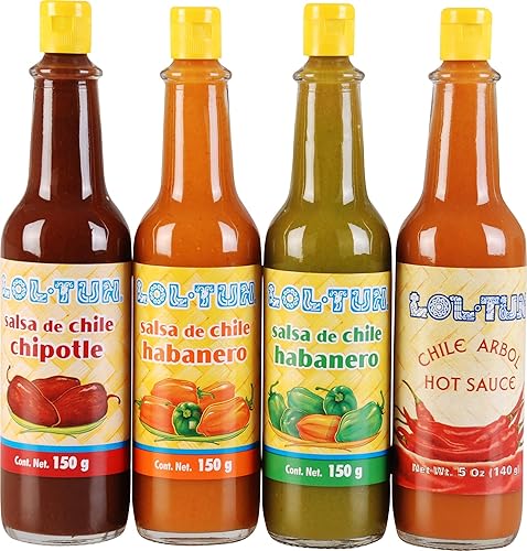 Miniatura 3 de Lol-Tun Salsa de Chile Chipotle - Botella de 5.29 oz / 5 fl oz (paquete de 2) Natural, sin OMG, a base de plantas, sin gluten. Auténtico sabor