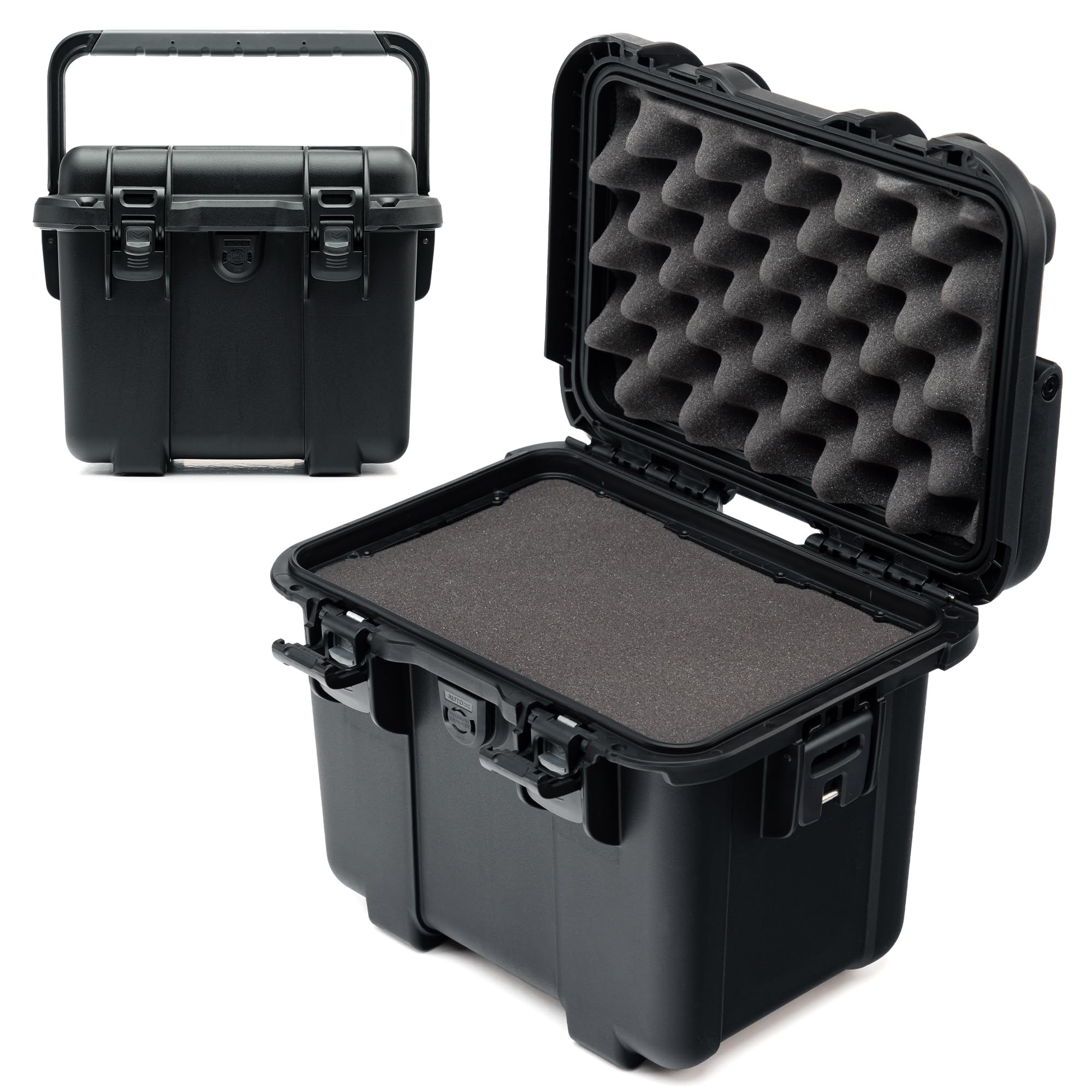 Nanuk T20 Top Loader - Custodia rigida impermeabile con inserto in schiuma Cube, colore: Nero
