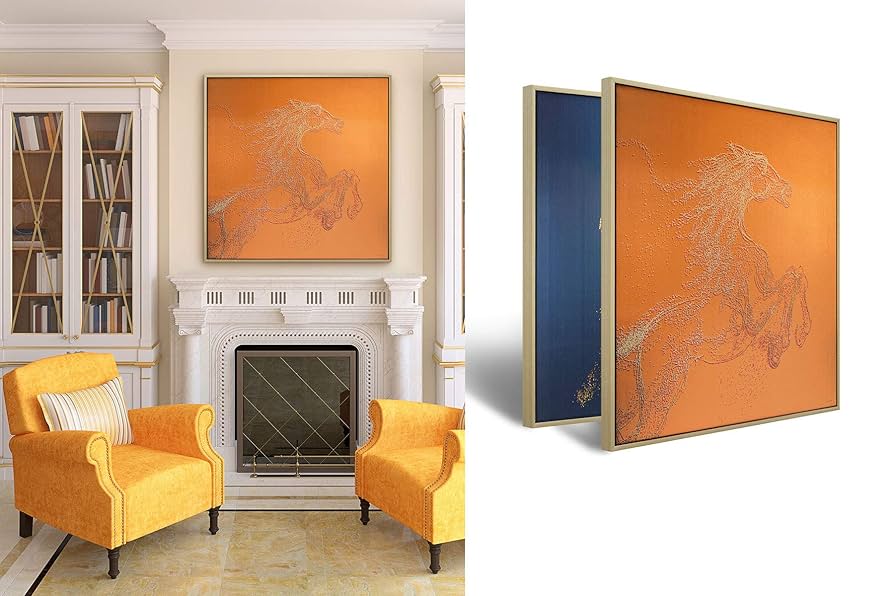 Amazon.co.jp: ミクストメディアウォールアート | 馬のミックス