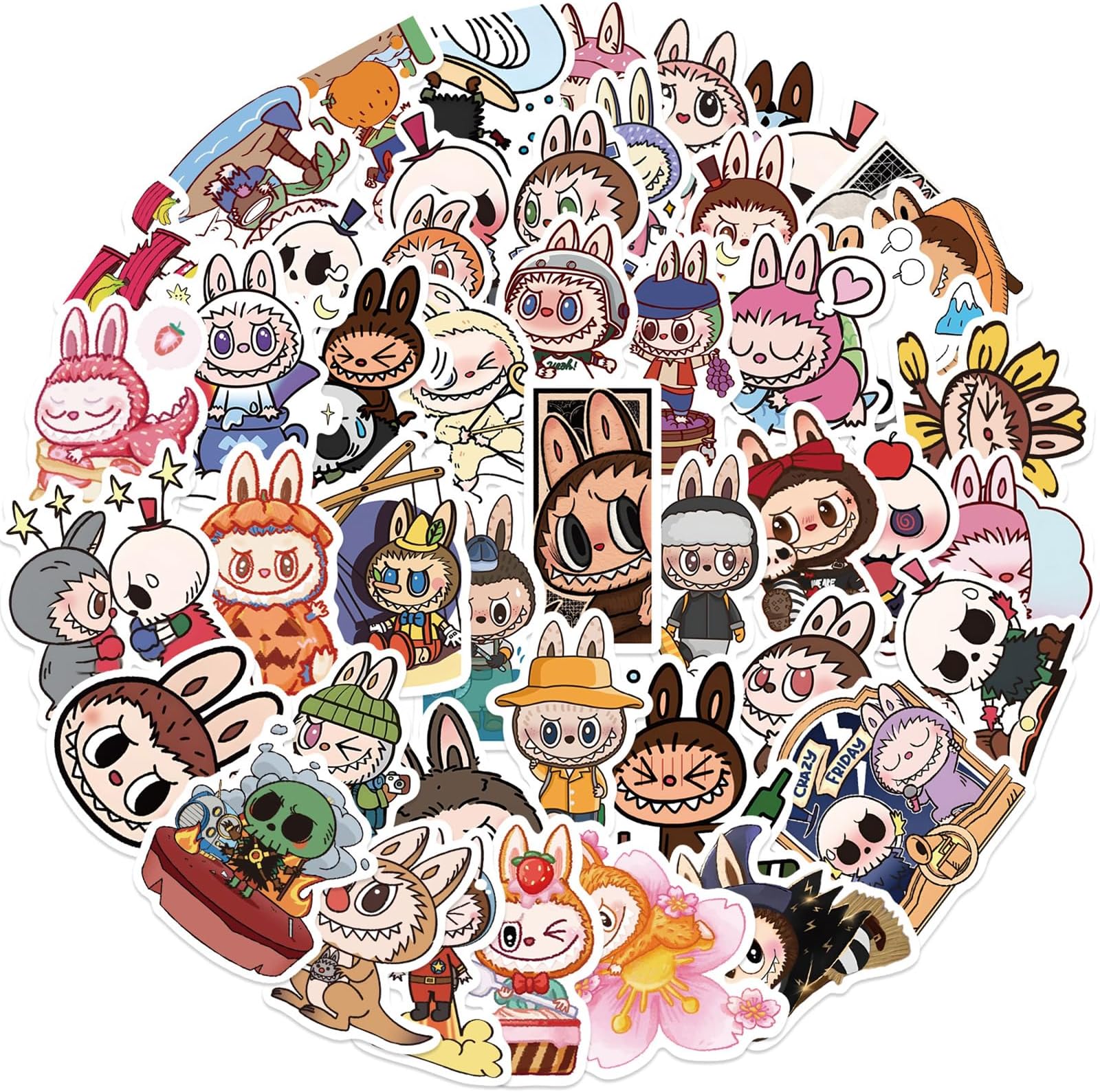 Amazon.com: 200pcs Kawaii Cat MeMe Stickers Pack - Vinyl Waterproof ...