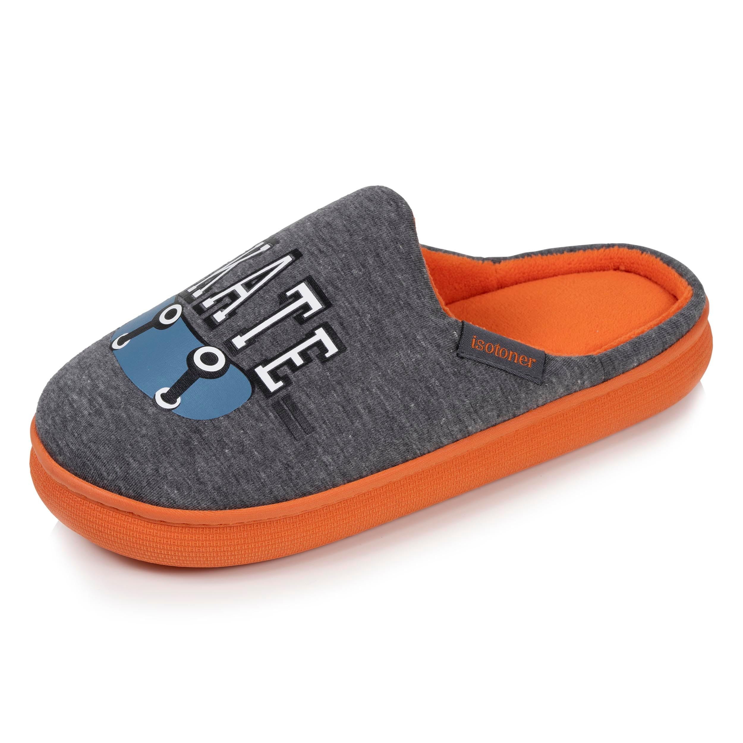 Isotoner Chaussons Mules Chaussons garçon, jersey doux et semelle BLOUP