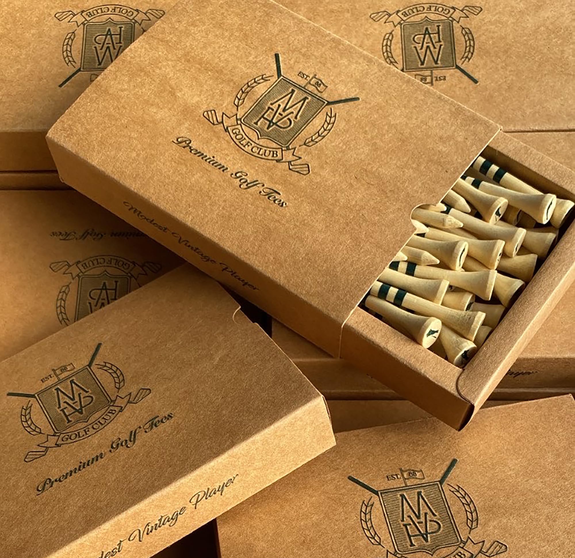 Modest Vintage Player Ltd Bamboo Golf Tees (50pcs)