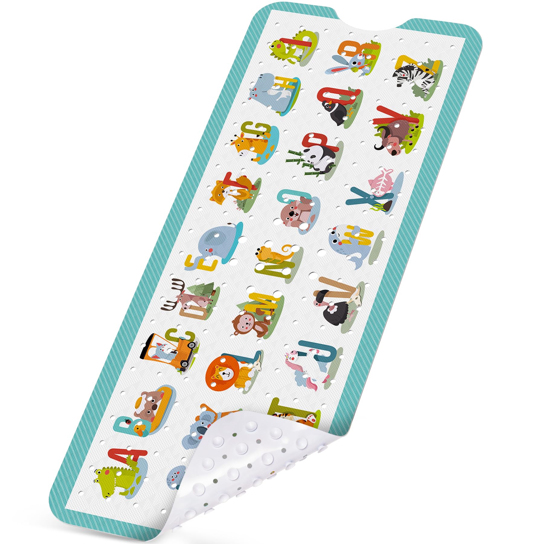 Tapis de bain antidérapant NiBaby anti-glissade grand format lavable en machine