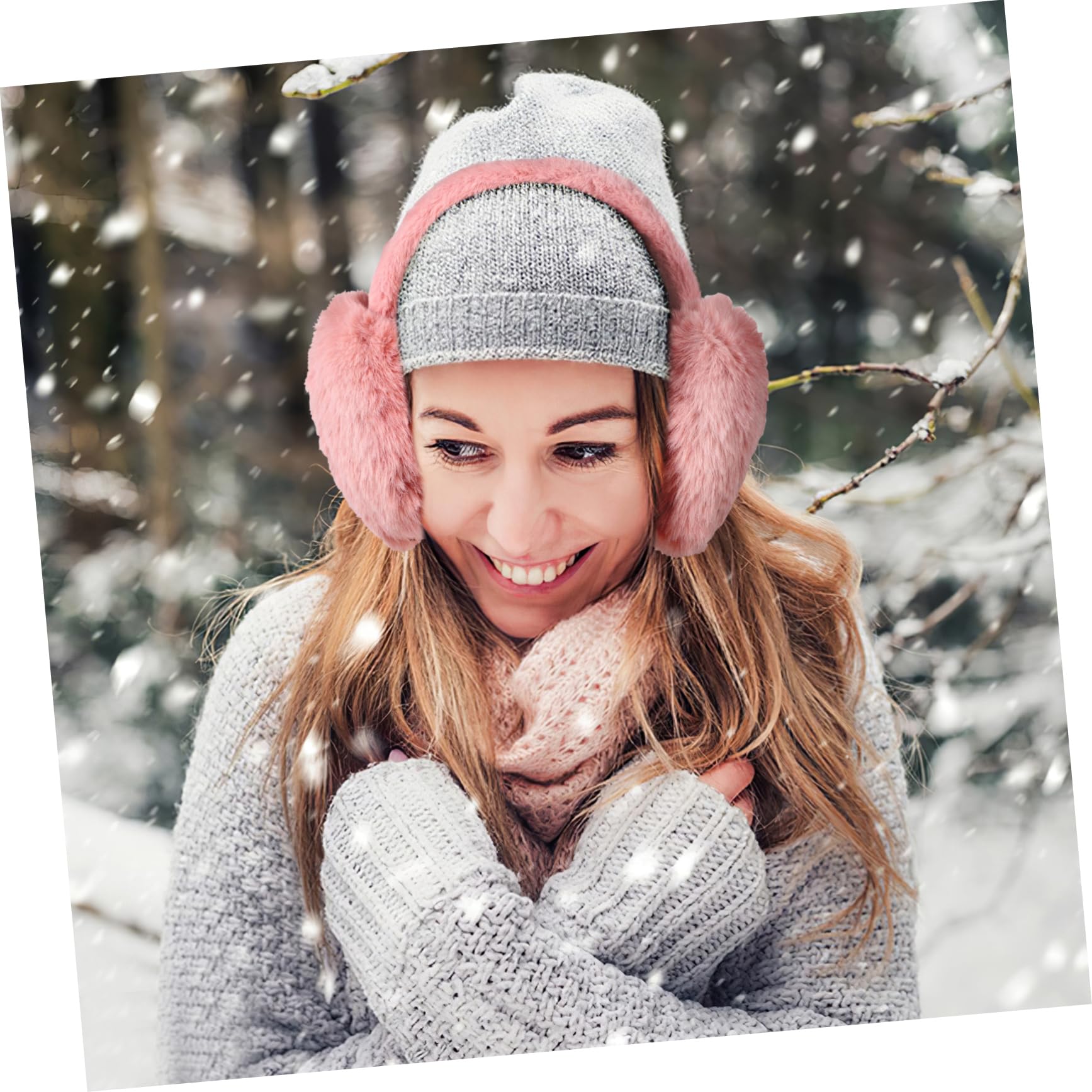 BESTYASH 8piezas Orejeras De Invierno Plegables Para Calentador De Orejas y Aislante Accesorio De Invierno y Divertido Para Esquí y Actividades